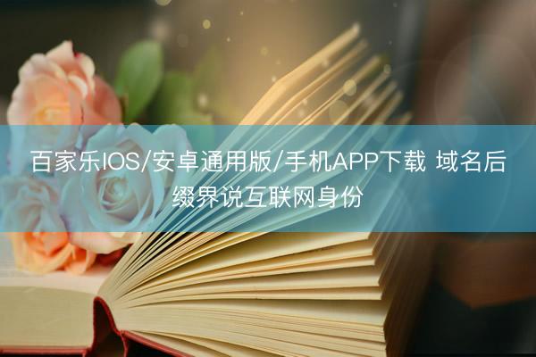 百家乐IOS/安卓通用版/手机APP下载 域名后缀界说互联网身份